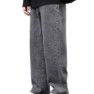 JAAR Men’s High‑Rise Baggy Fit Jeans – Relaxed Loose Fit Denim Pants for Urban Street & Casual Wear