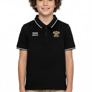 AMERICAN CREW Boys Polo T-Shirt Half Sleeve Cotton Blend Pique Collar T-Shirt for Kids Age 5-12 Years Regular Fit Casual Wear